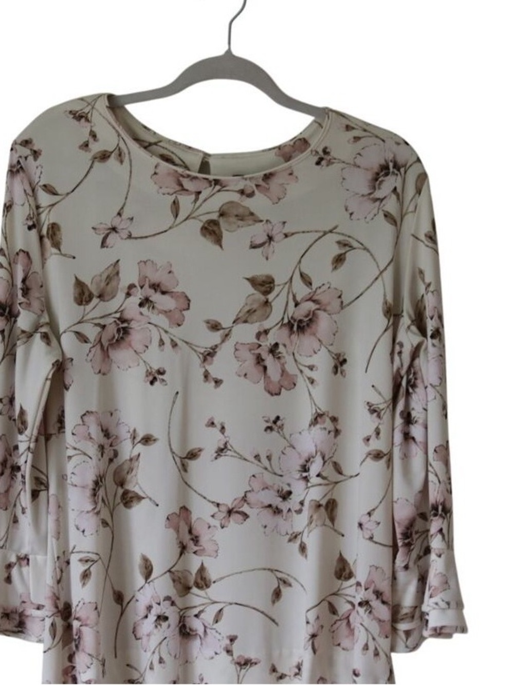 Karl Lagerfeld Cream Tunic with Pink Floral Print